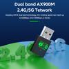 2IN1 900Mbps USB Adapter Bluetooth5.4 Dongle Adaptador Dual Band WiFi6 For PC Laptop Wireless Speaker Audio Receiver Transmitter