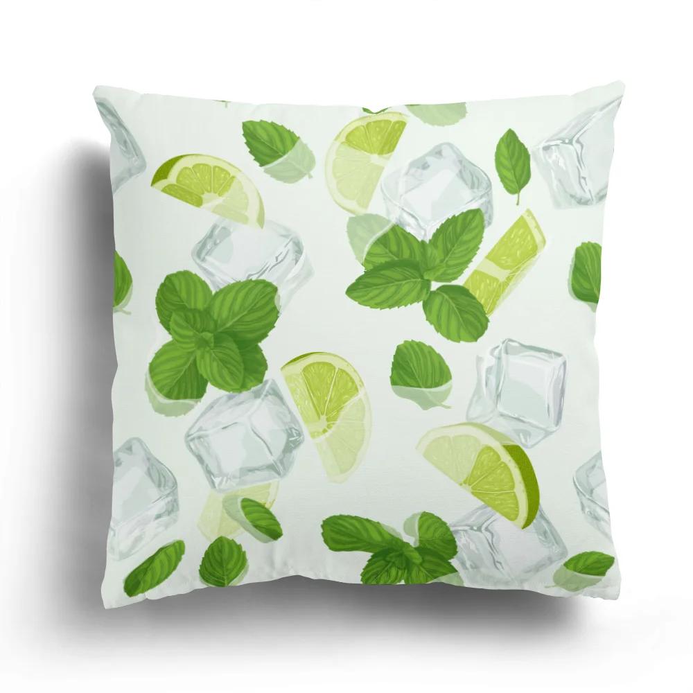 Cartoon Fruit Series Lemon Banana Watermelon Orange Pillowcase Cushion Cover Home Decor Sofa Moda