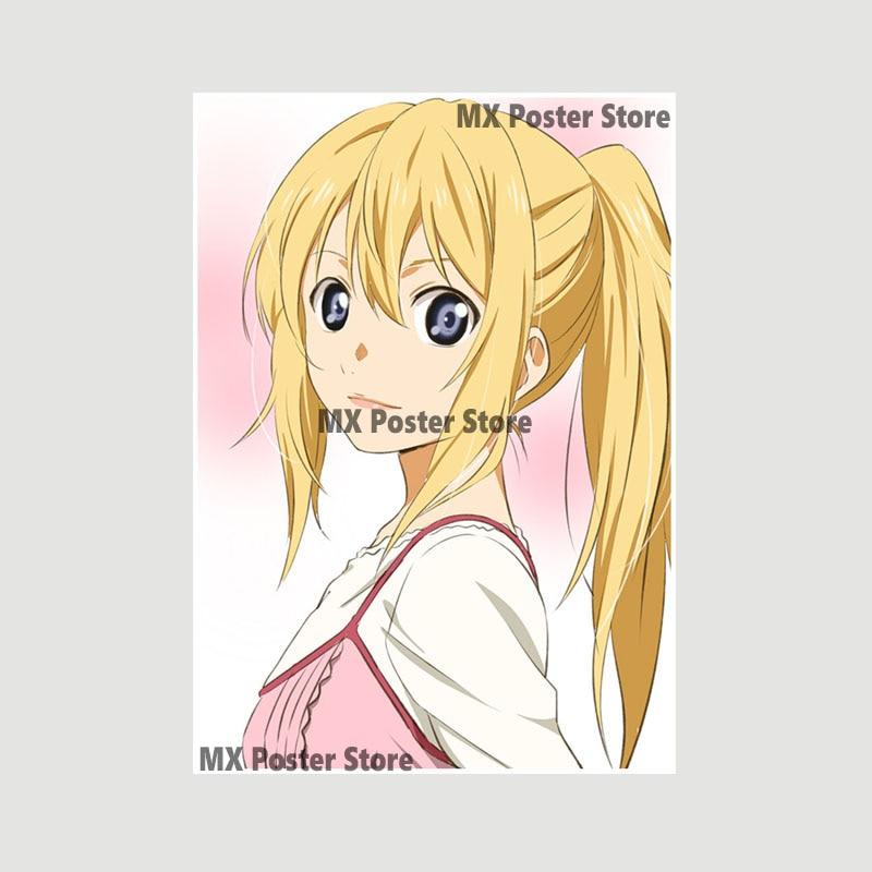 Japanische Anime Your Lie In April Poster weiß beschichtetes Papier Wandaufkleber Home Decor Wandbild Wohnzimmer Bar Dekoration Malerei