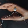 Серебряная подвеска с топазом 1.449ct, фианитами (2206811)