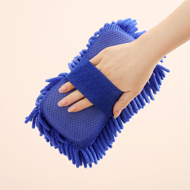 Auto-Reinigungshandschuh Mikrofaser Chenille Autowaschschwamm Pflege Wasch-Detailing-Bürstenpad Multifunktions-Reinigungswerkzeug