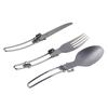 Przenośny Zestaw Sztućców Składanych ze Stali Nierdzewnej na Kemping, Piknik, Nóż, Widelec, Łyżka, Torba