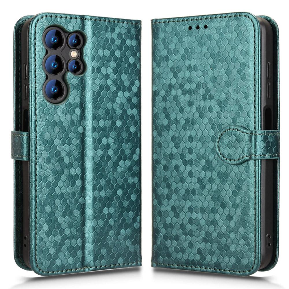 Pentru Oukitel C61 Pro/C61 Husă tip portofel Imprimare model puncte Piele PU Husă de telefon cu curea de mână