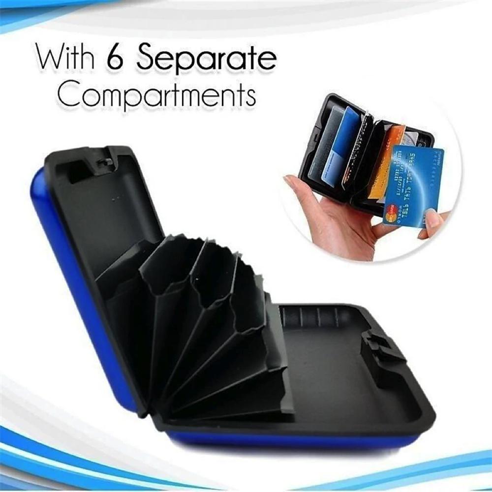 Kortholder Lommebok Metall Visittkortholder Vanntett Kredittkortbeskytter for Kvinner Menn