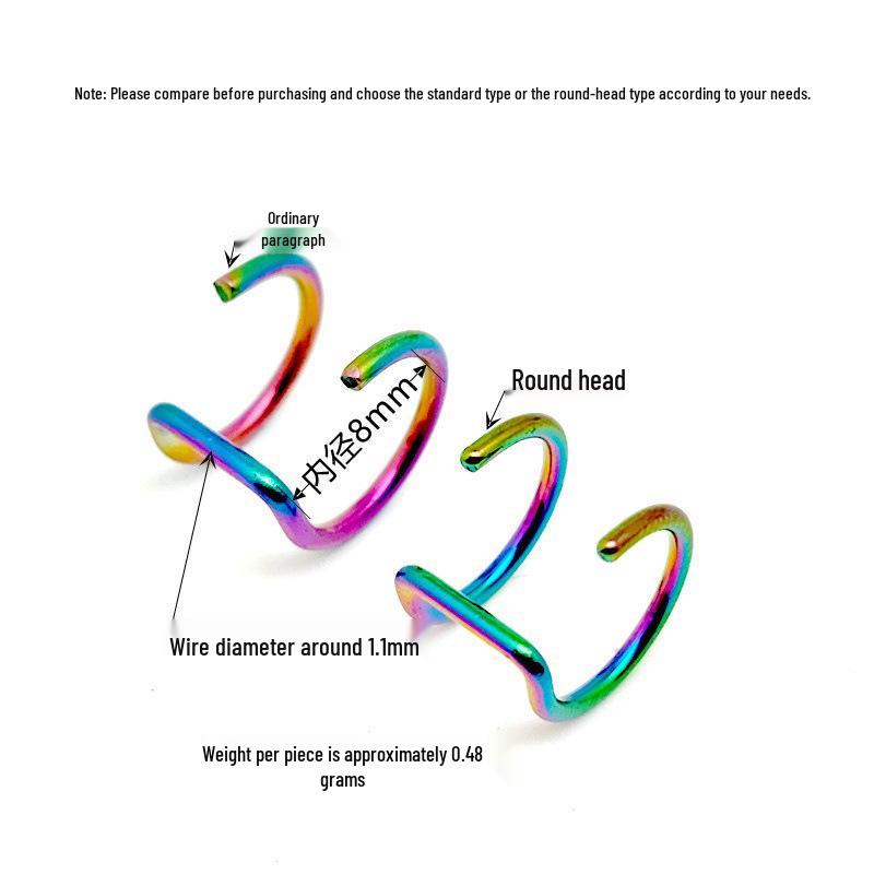 U-shaped Double Circle Ear Clips | C-shaped No-Piercing Earrings | Lip Ring Jewelry | New Style