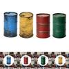 Oil Barrel Model Decoration Accessories 1/64 Compact Collectible Miniature Sculpture Weathered for