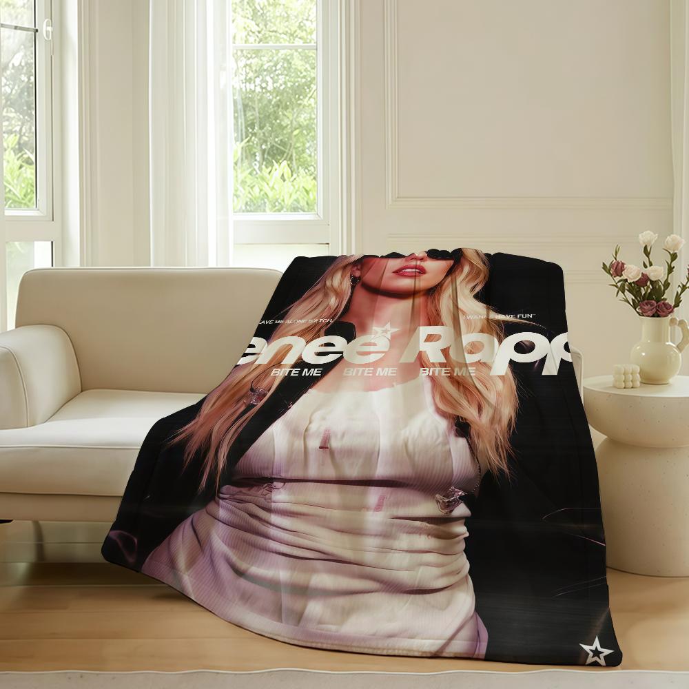 American singer R-Renee Rapp Blanket For Sofa Office Bed Plane Travel Sleep Read Relax Camping Soft And Warm