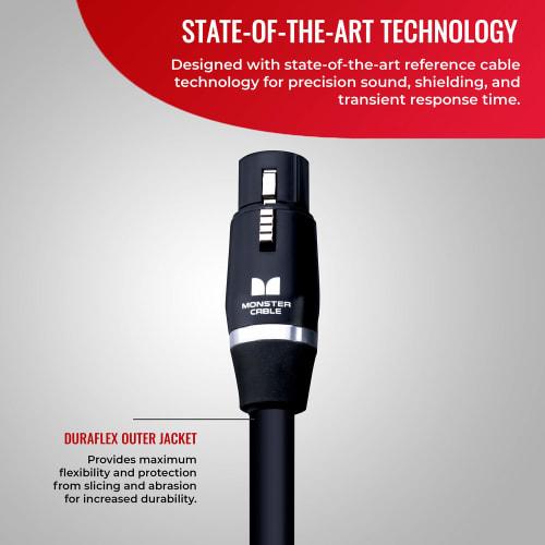 MONSTER CABLE SP2000-M-20 (VMP60002) 20-Feet XLR Male To XLR Female Microphone Cord for Studio Pro 2000 Mic