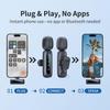Microphone for iPhone 15-16, mini mic Wireless mic with Noise Reduction,mini Microphone LED Display -Wireless Microphones Ideal for Vlog, TikTok &