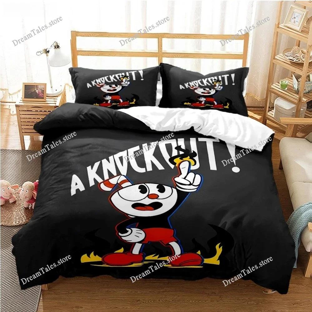 Cute Bubu Duvet Case Pillowcase Bedding Set, Comfortable Breathable Sheet, Single, King, Queen, Luxury Birthday Gift