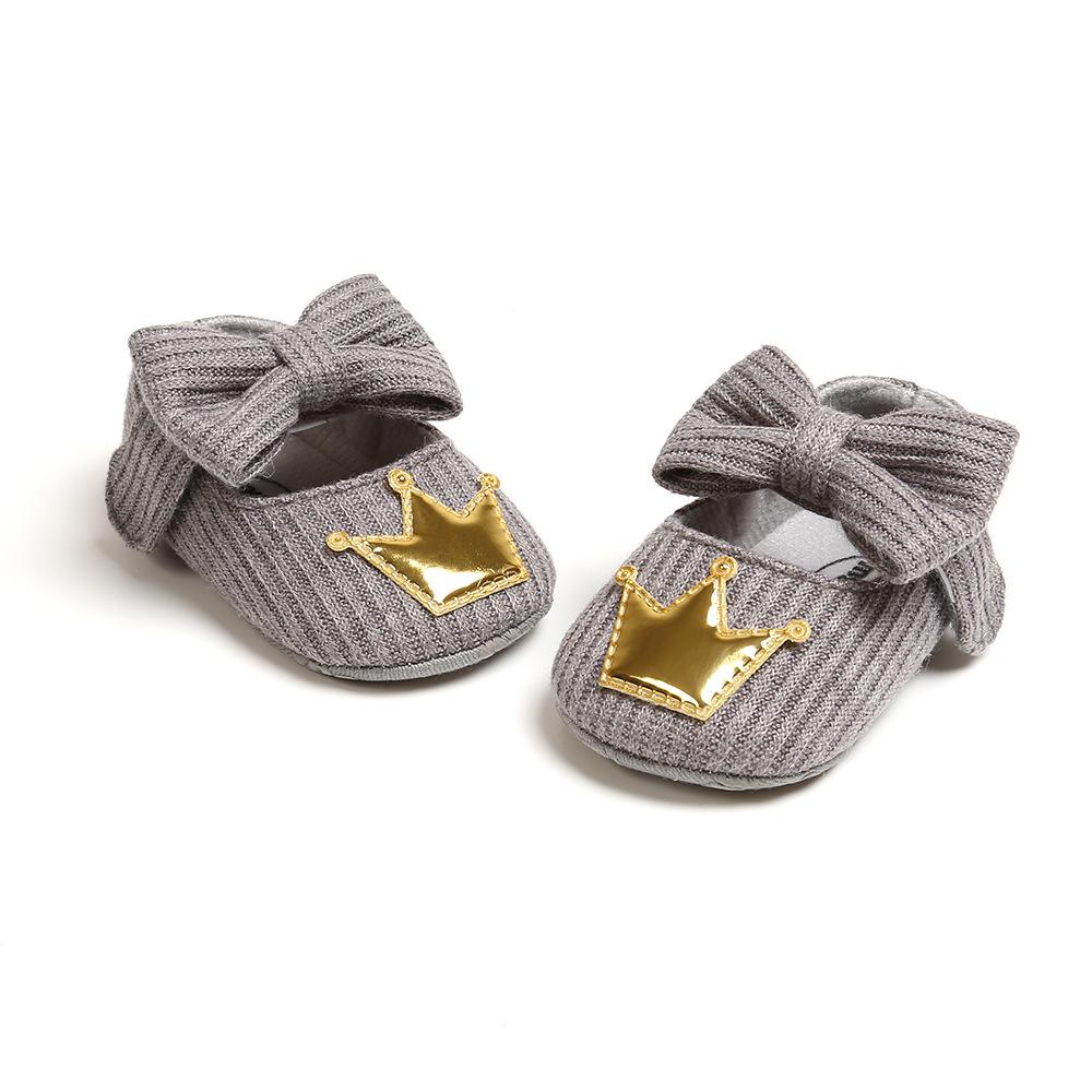 MYGGPP Woolen Baby Princess Schuhe Babyschuhe Schuhe mit weichem Boden Kleine Babyschuhe Frühlings- und Herbstmodelle