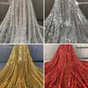 Gold & Silver Glitter Sequin Fabric for Wedding & Birthday Decor