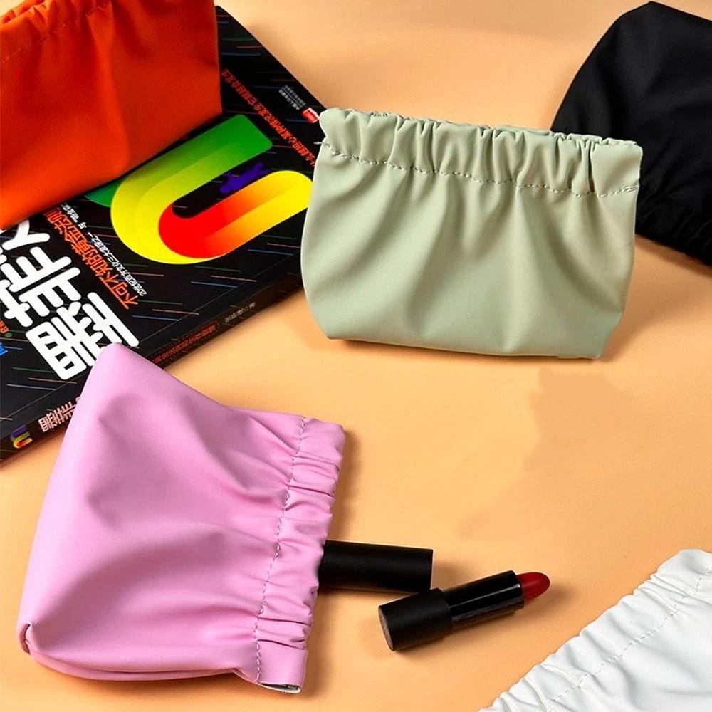 Korean Style Leaf Spring Bag Solid  Color Cosmetic Bag Casual Small Item Bags  Women