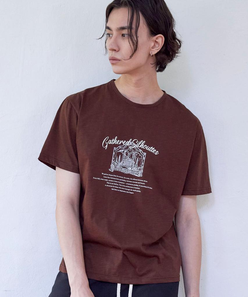 SENTAIR Silhouette Half T-Shirt _Brown