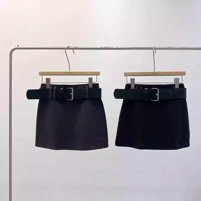 2026 Autumn Korean Style Elegant High-Waisted Bodycon Mini Skirt with Belt