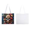 Skull Gothic Underarm Bag, PU Leather, Retro, Printed, Large Capacity, Casual, Commuter, Shoulder Bag, Women's Bag, Stocking Stuffers