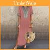 Elegante Abito Lungo Maxi da Donna Taglie Forti con Scollo a V per uno Stile Estivo Senza Sforzo