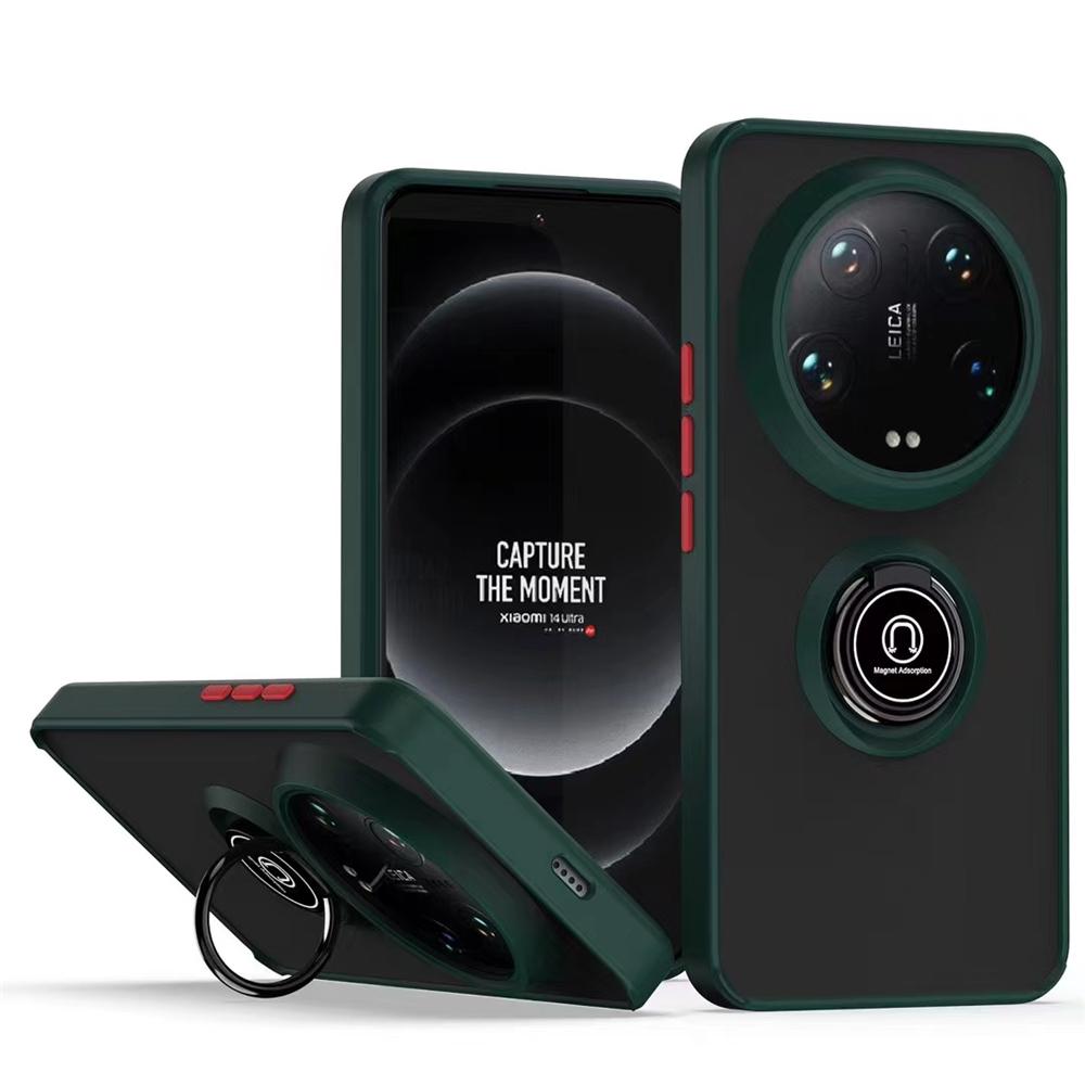 Magnetisk Ringholder Telefondeksel For Xiaomi 13T 14 Ultra 13 12T 12 12S 11T 11 10T 10 Pro Lite Støtsikre Matte Deksel Funda
