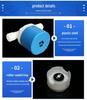 Fully Automatic Blue & White Plastic Water Level Control Valve with 4-Point Side Inlet for Water Tanks