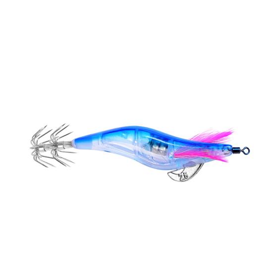 Fishing Lure Shrimp Tail Design Luminous Plastic Artificial Double Hook Lure for Fishing