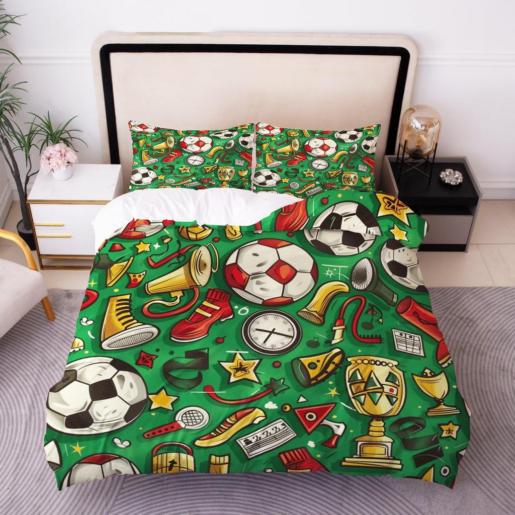 Trophy Duvet Cover Sets For Teens Kids Queen Size Quilt Covers Lightweight Down Room Decor 2 Pillowcases 1 Duvet Cover No Quilt