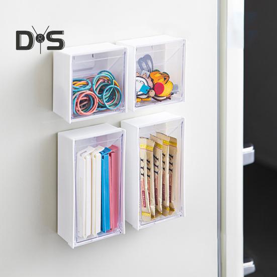 Duża pojemność Magnetyczne pudełko do przechowywania z przezroczystą pokrywą Pyłoszczelne Łatwe w montażu Magnetyczne pudełko do przechowywania w lodówce