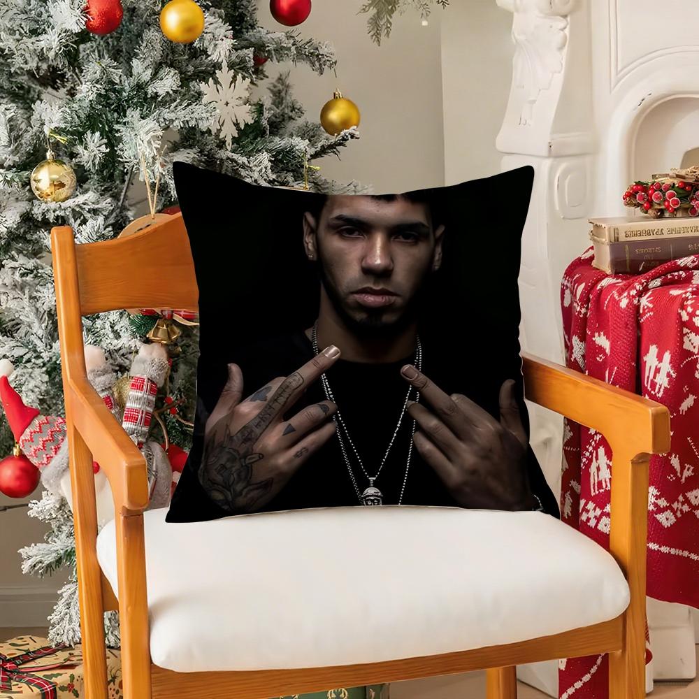 Rapper AAnuel AA Real Hasta La Muerte  Pillow Case Silky Short Plush With Invisible Zipper Dustproof Sofa Cushion Cover