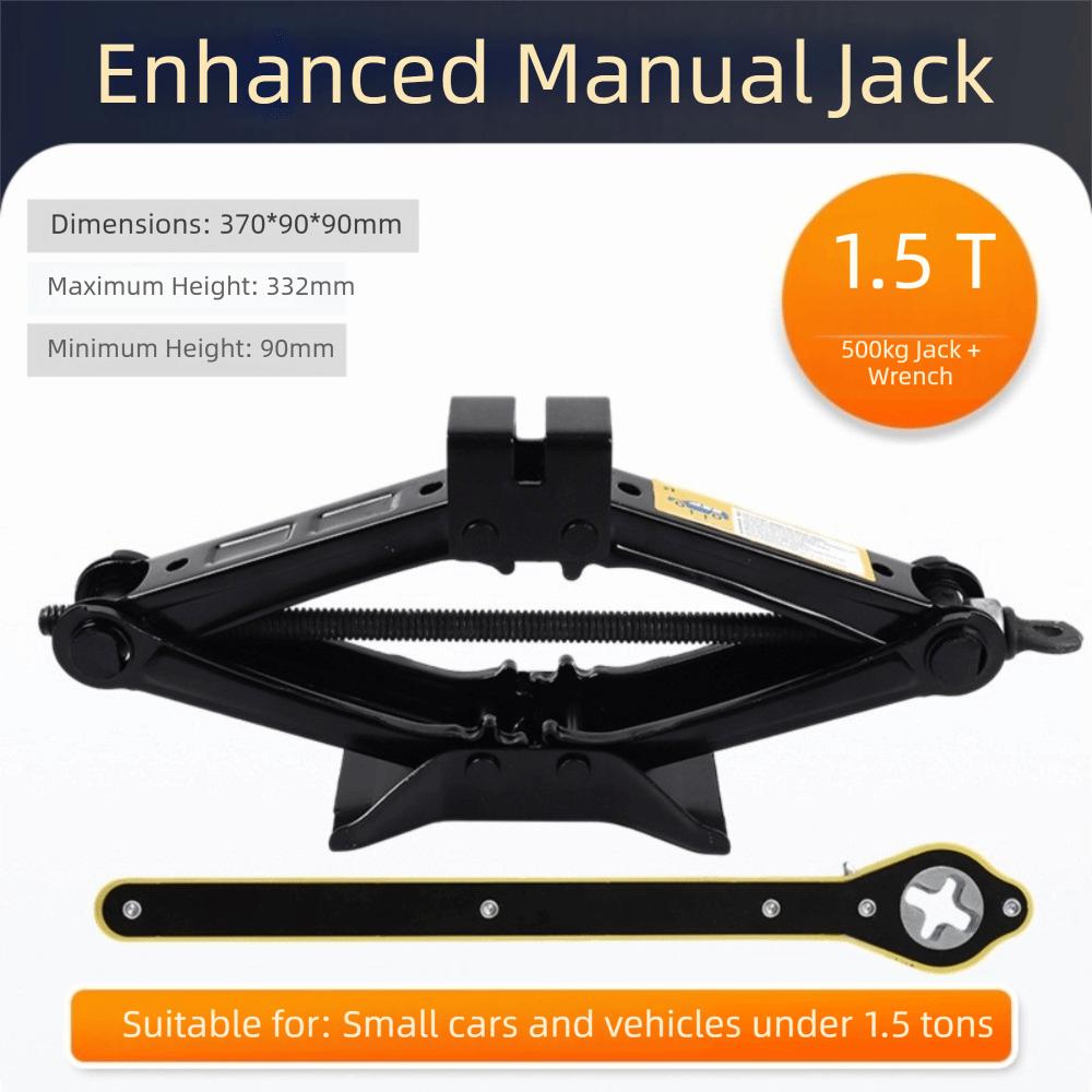 2 Ton Capacity Scissor Jack Extendable Wrench Labor-Saving Design Car Jack Crank Lift Wheel Wrench Auto Jack Car Maintenance