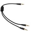 Convenient 3.5mm Audio Splitter Cable Male Male Extension for Speaker Projector