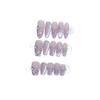 Hand-woven Armor Purple Sparkling Three-dimensional Relief Butterfly Pure Temperament Manicure Stickers