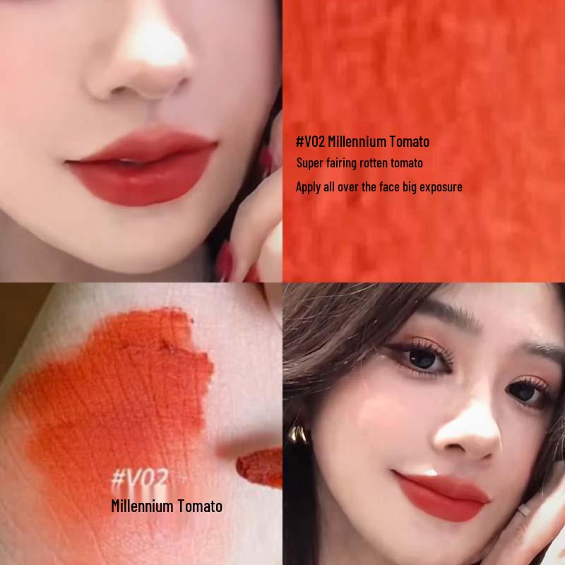 HERORANGE Traumfänger Samt-Lipgloss Matt Nebeliges Nude – Nicht abfärbender, aufhellender Lippenstift für einen natürlichen Look