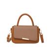 Pack Enjoy Time Popular Texture Splicing 2025 New Trendy Casual Fashion Simple Solid Color Foreign Style One Shoulder Crossbody Bag