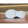 Genuine Leather Chunky Sneakers Women Flat Platform White Shoes Thick Sole 8cm Fashion Brand Ladies Sneakers