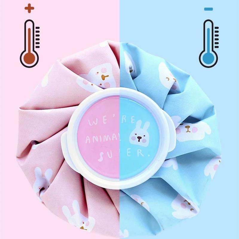 Reusable Hot Water Bottle Cute Water-filled Hand Warmer Hot Cold Compress Ice Pack Hot water Physiotherapy Bag for Period Pain