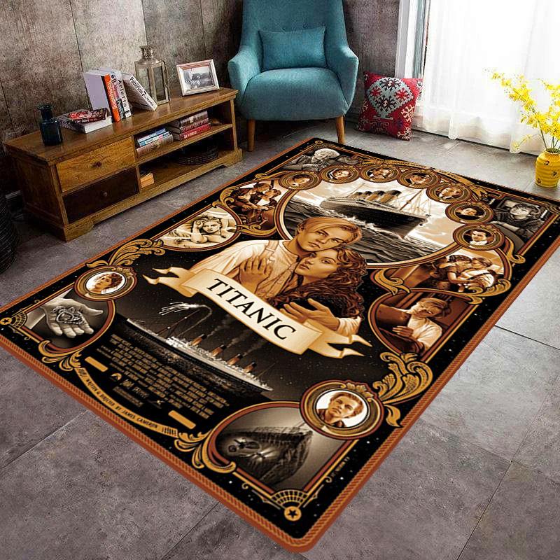 Love Tragedy Titanic Carpet Suitable for All Seasons Printing Bathroom Mat Dormitory Decoration Doormat