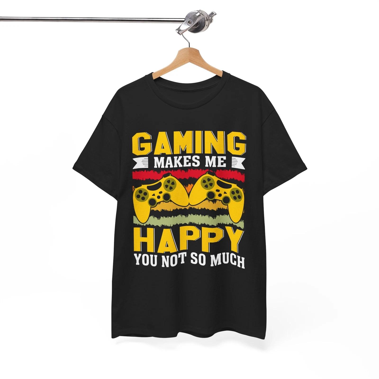 Happy Gamer T-Shirt | Funny Video Game Tee | Best Shirt for Gamers 3XL