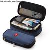 Double-layer Retractable Pencil Case, Large-capacity, Korean and Japanese Style, Macaron Color Block Design, Upgraded Pencil Box.