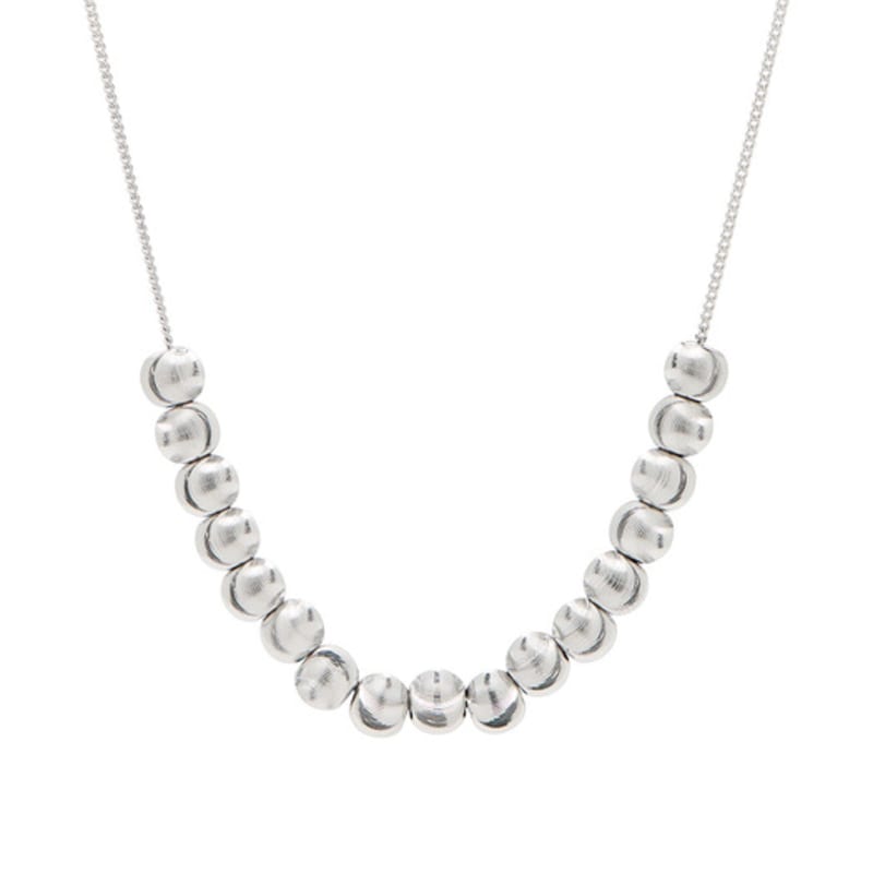 JYDDM 925 Cutting Ball Silky Chain Necklace Type.4