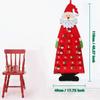 24 Day Advent Calendar Santa Felt Pendant for Christmas Decoration Pendant Countdown  Holiday Wall Calendar Home Decoration