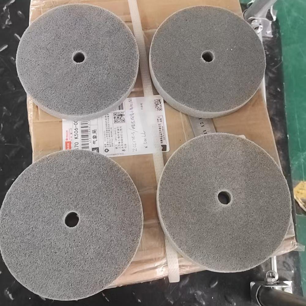 Metal Polishing Wheel 150*25mm Non-Woven Abrasive Disc Nylon Fiber 5P/7P/9P Options 120# 180# 240# 320# for Polishing Operations