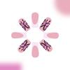 24PCS French Pink False Nails with White Tip Easy Effortless Application to Nails for Fingernail DIY Decoration