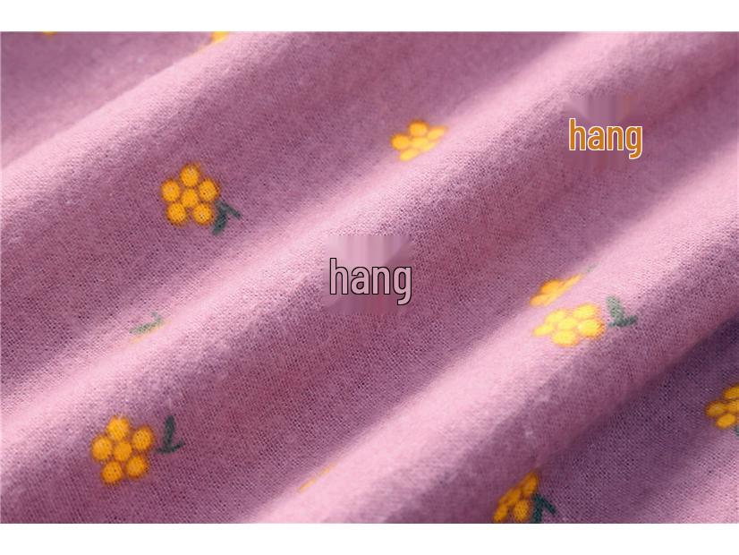 Girls' Floral Princess Dress with Ruffle Collar - Long Sleeve Cotton for Spring/Autumn