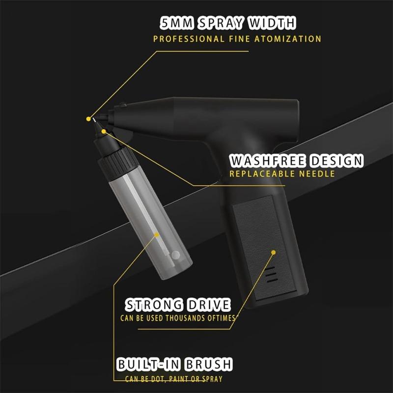 Allsome Elektrische Farbspritzpistole, Hand-Luftpumpe, tragbares Farbspritzgerät, wiederaufladbare Auto-Farbpistole für Auto, Fahrrad, Motorrad, Möbel