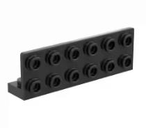 

Small particle building block MOC 5090 2x6 with 2 convex points on the back, bracket board, assembled toy parts DIY чорний