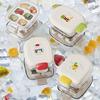 Cartoon Print Ice Cube Maker, Ice Cube Mold with Buckle Sealing Cover, Easy Release Food-Grade Safe Ice Tray