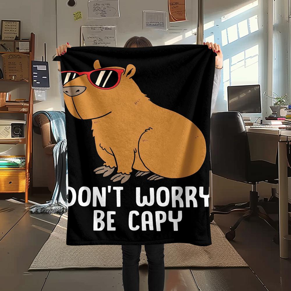 Sloth water dolphin raccoon Print Flannel Blanket,High quality Comfortable for All Seasons,Home Decor,Warmth and Comfort,Perfect for Christmas Gifts