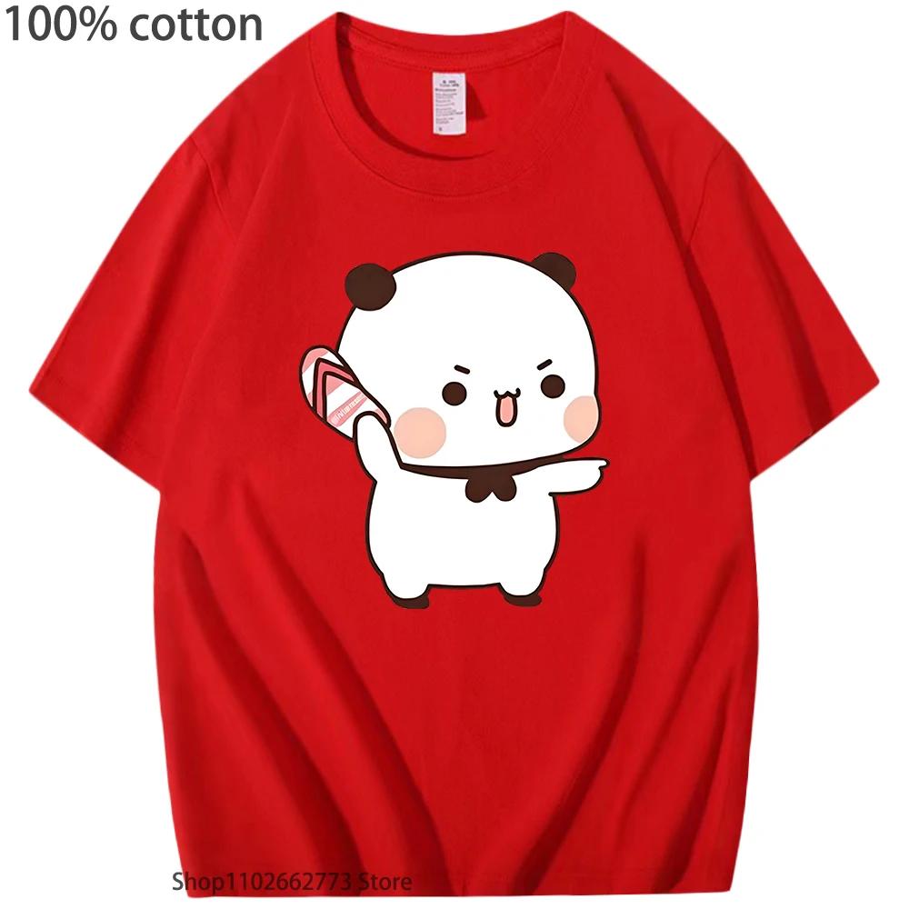 Kawaii Bubu hází žabky na Dudu, protože Dudu Bubu škádlí Trička Vtipná trička s medvědem Letní oblečení Dámské Pánské Vrchní díl