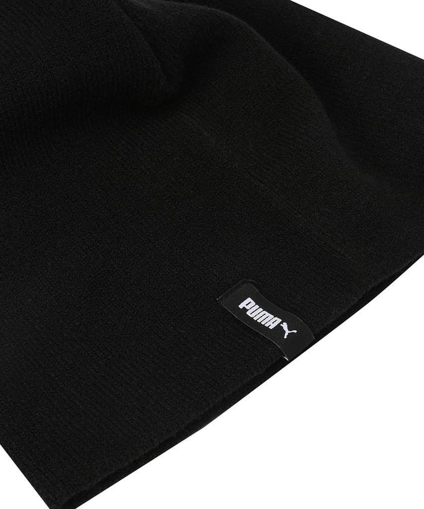 PUMA Essentials Cuffless Knit Black Beanie, Hat, 025636, Fall/Winter 2024, (01)