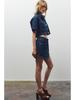 Spring 2025 Women's High-Waist Slim Denim Set with Pocket Embellished Shirt