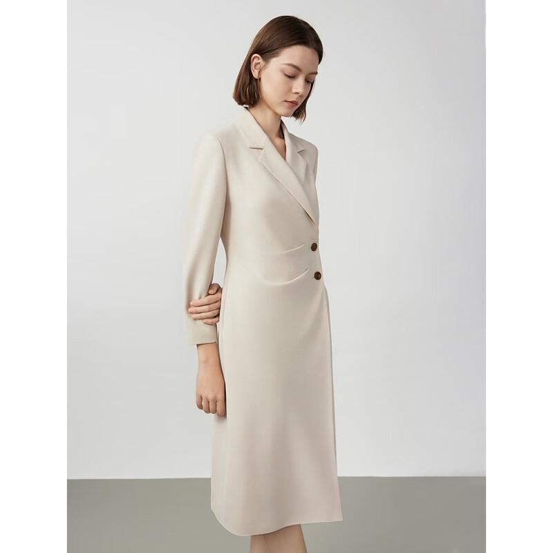 Women's Elegant Long-Sleeve Blazer Dress